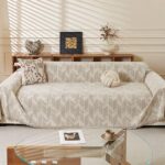 soft chenille sofa cover light stripe pattern living room couch