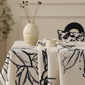 waterproof hepburn linen tablecloth - Wild River abstract print