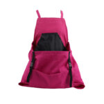 Pink garden harvest work apron, Oxford cloth with quick-release pouch for gardening