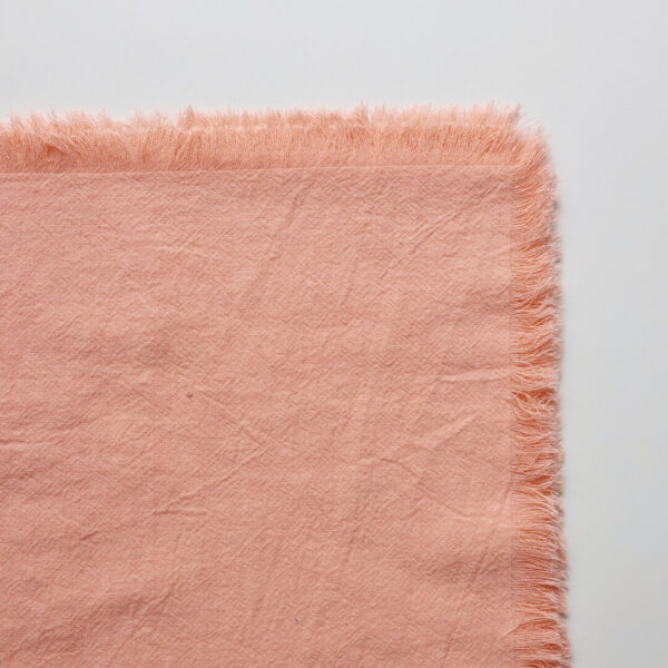 cotton fringe napkin 100% washed cotton cloth napkins with raw edge for boho wedding & table decor