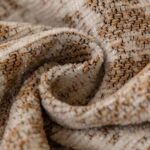close-up of soft chenille sofa cover fabric texture