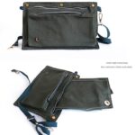 Detachable zipper pocket of outdoor convertible apron backpack, showing how it transforms into a shoulder bag
