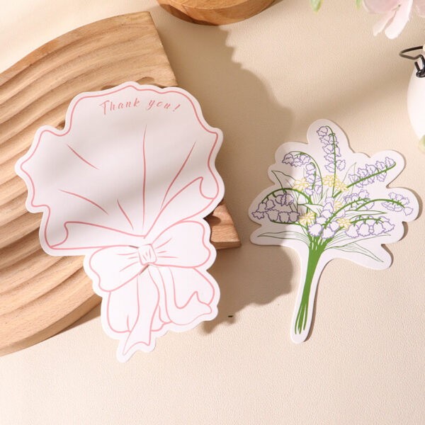 floral bouquet greeting card with lily of the valley design for bridal showers