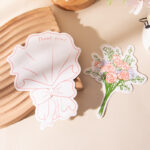 floral bouquet greeting card with rose design for thank you and birthday