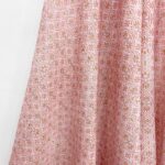Pink Chinese Style Geometric Rayon Spandex Woven Fabric