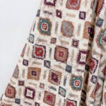 Close Up Drape Ethnic Geometric Print Rayon Spandex Fabric