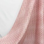 Pink Vintage Geometric Print Rayon Spandex Fabric Folded Sample