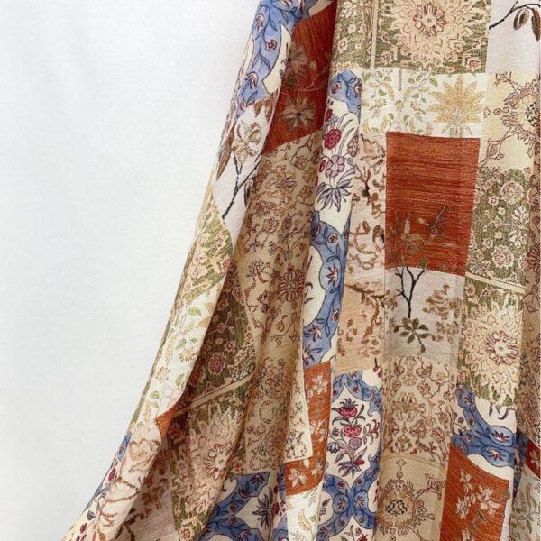 Boho Floral Patchwork Rayon Spandex Fabric Fold Display