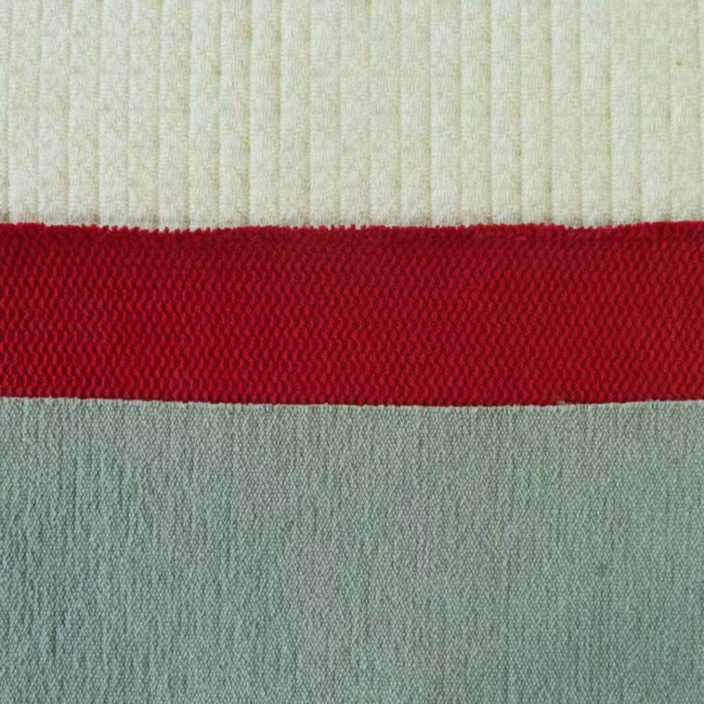 Home Tablecloths Aprons Curtains red green beige striped linen fabric sample
