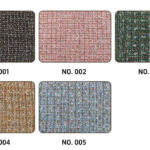 Luxury Plaid Tweed Fabric Full Color Swatch Card, Multi Metallic Plaid Color Options