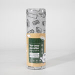 Gray Coffee Print Washable Reusable Kitchen Roll, Oil Absorbing Microfiber Multi-Use Dish Cleaning Wipe