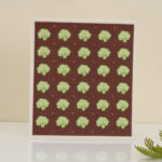 natural pulp kitchen towel fresh broccoli vegetable print, multi-purpose oil absorbent biodegradable dish towel