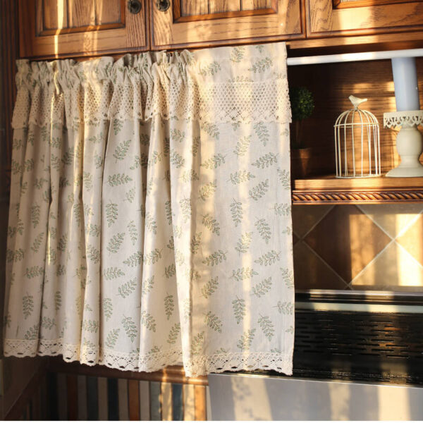 short cotton curtains for small windows farmhouse kitchen cabinet window decor