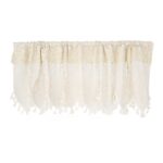 lace cotton cafe curtains plain white hollow‑out lace window curtain