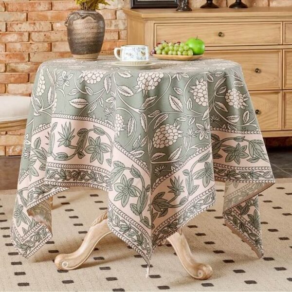 Ditsy Floral Tablecloth vintage botanical style for shop display gathering decor