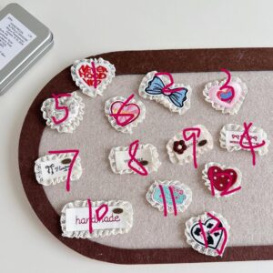 numbered cute lace applique fabric heart patches style comparison chart
