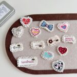 full set cute lace applique fabric assorted heart patches for clothing decor