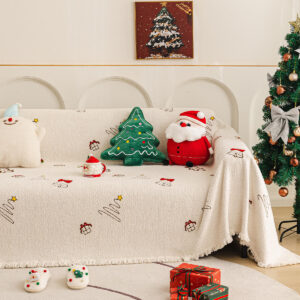 Full‑size christmas sofa throw cover full coverage for sofa